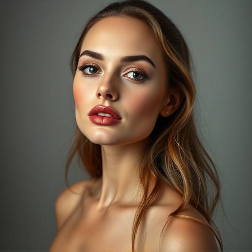 Ensaio fotogr√°fico de uma modelo em est√ºdio, com ilumina√§√£o profissional e maquiagem impec√°vel