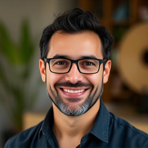 Retrato de Jo√£o Pedro Silva, co-fundador e designer gr√°fico do Est√ºdio Luz & Cor